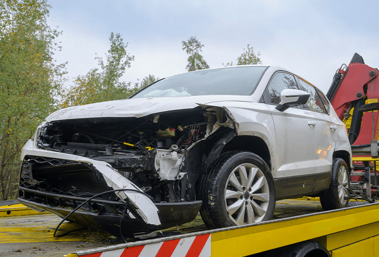 A car that has been in an accident