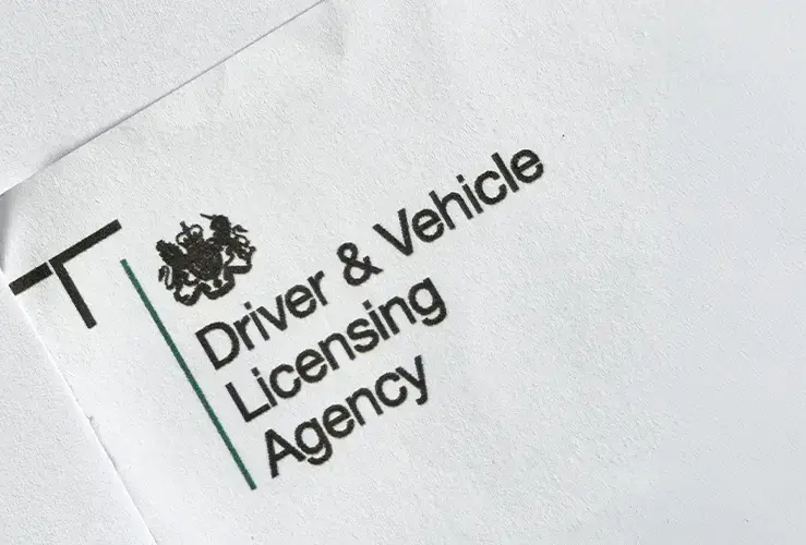 A letterhead for the DVLA